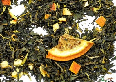 Weißer Tee mit Blutorange Pfefferminz Geschmack